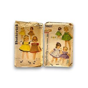 Butterick Simplicity Sewing Patterns Toddler Size 1-3 Multi Good Vintage Dress
